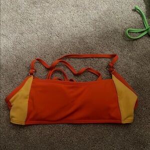 Orange and Yellow Bikini Top